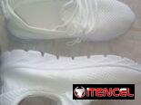 Zapatillas deportivas blancas – Calzado atlético unisex – Tenis ligeros transpirables – Zapatillas casual con suela grue