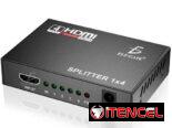Splitter Hdmi 1×4 1080P Divisor Señal Amplificador Tv Monitor