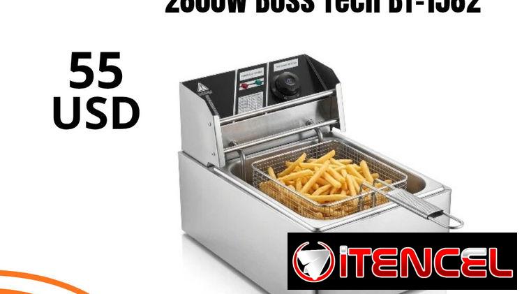 Freidora Eléctrica de Aceite 10L 2800W Boss Tech BT-1582