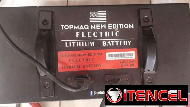 Batería de Litio TOPMAQ 72V 55AH, solo 6 meses de uso. Trae su cargador TOPMAQ 84V 7A.