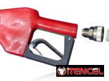 Pistola de combustible gasolina petróleo diesel aceite con medidor en litros galones y acoples a manguera