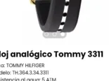 Reloj analógico Tommy 3311. Nuevo