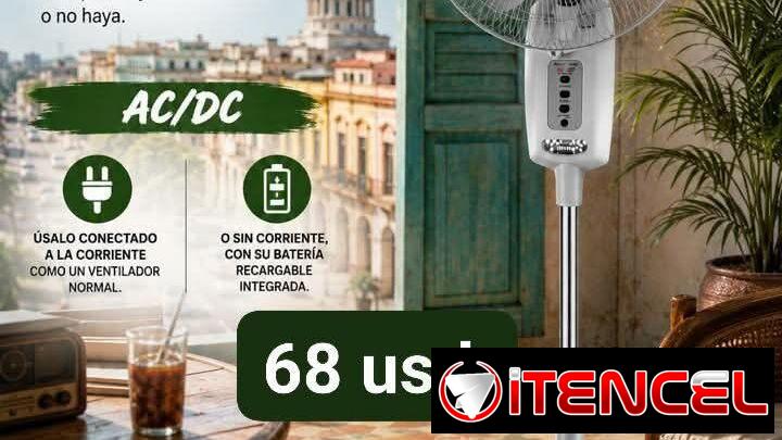 ✅Ventilador recargable de pedestal✅
