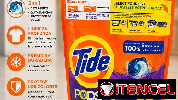 Detergente 3 en 1 original tide y ariel
