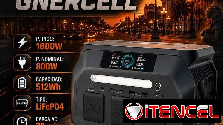 ⚡P800⚡ESTACION DE ENERGÍA GNERCELL 1600WP/800WN – 512WB BATERÍA. GARANTÍA 6 MESES. TL 54833699
