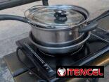 Vendo cosina de inducción con sus accesorios 56691051 20mil pesos