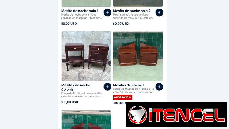 ⚜️ Variedad de Mesitas de noche antiguas restauradas