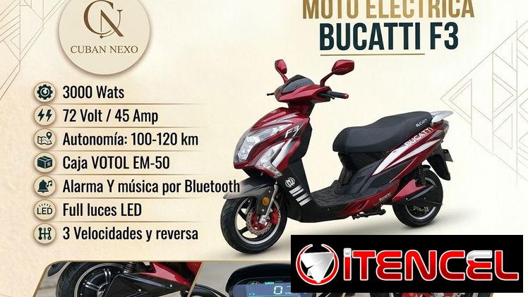 Moto eléctrica bucatti F3 (2950)