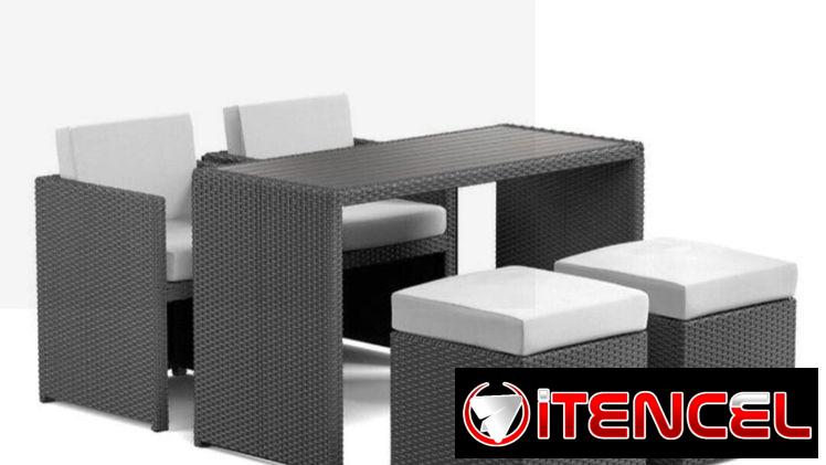 juego de terraza griz
