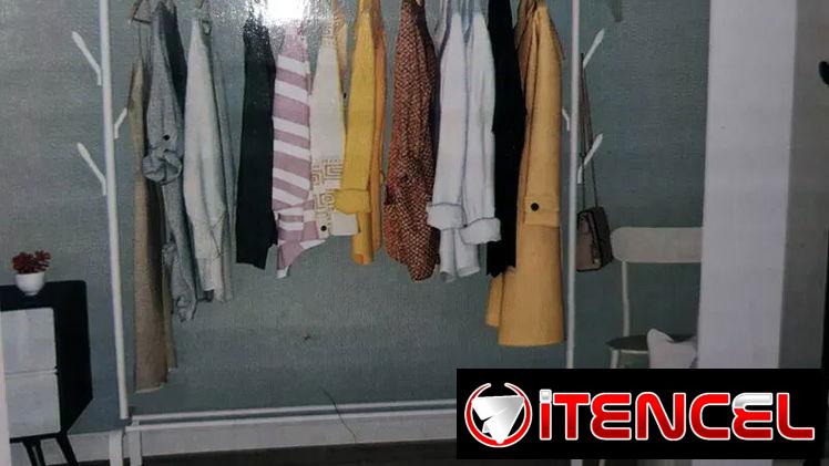 Percha simple color blanco