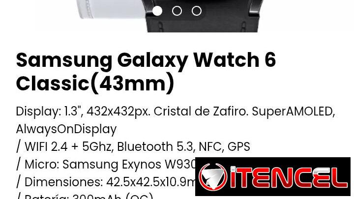 Samsung Galaxy Watch 6. Nuevo con garantía
