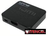 Splitter Unno Tekno HDMI 4K 30Hz 2 Puertos Deep Color 36-Bit Dolby DTS HDCP 2.2 Plug & Play Para TV y Monitores