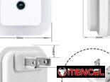 Lámpara de noche LED con sensor inteligente de atardecer a amanecer, luz blanca natural