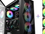 ✅✅52724487 – Chasis Gaming Semi panorámico SAMA 3509 Black + 4 fanes ARGB✅✅