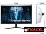 MONITOR SAMSUNG ODYSSEY NEO G8 DE 32” CURVO 4K UHD|240Hz|1ms|DisplayPort + HDMI|**Punto Negro(Abajo)**EN CAJA!(52971024)