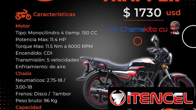 💯 NOS FUIMOS EN MOTO 💯 MOTO TRAPPER 150CC. DAMOS GARANTÍA Y FACTURA. LISTAS PARA CHAPA. TLF 54833699