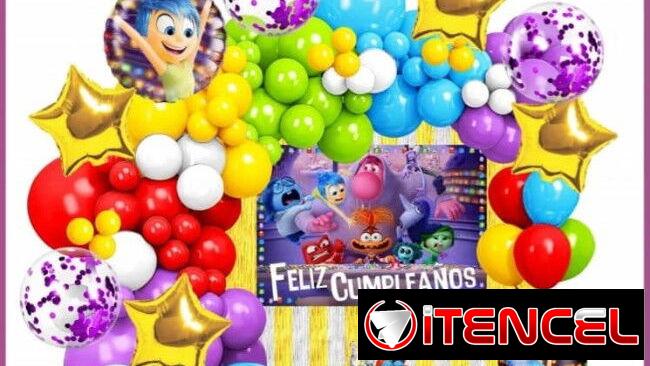 Set decorativo de 100 piezas tematico de intensamente