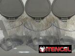 Set de 3 envases para especias con cucharitas en 3200 cup