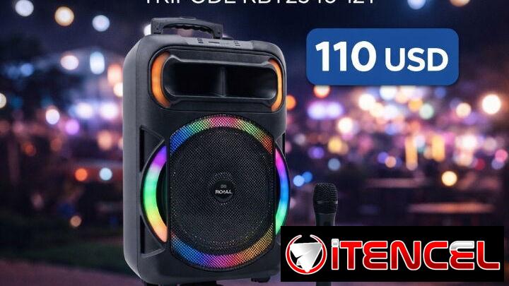SPEAKER ROYAL 5000w P.M.P.O DE 12´´ CON TRÍPODE RBT2540-12T