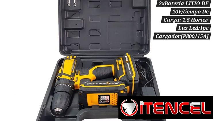 ✅️Atornilladora/Taladro Inalámbrico 2xBateria LITIO DE 20V/tiempo De Carga: 1.5 Horas/Luz Led/1pc Cargador