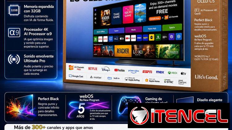 LG OLED evo AI C5 de 48” (modelo OLED48C5) Smart TV 2025