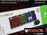 Combo de teclado y mouse con luces RGB