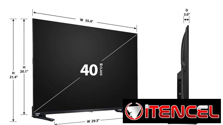 Televisor inteligente LED Full HD de 40 pulgadas de la serie V35 de Toshiba, con control remoto por voz con Alexa 528154