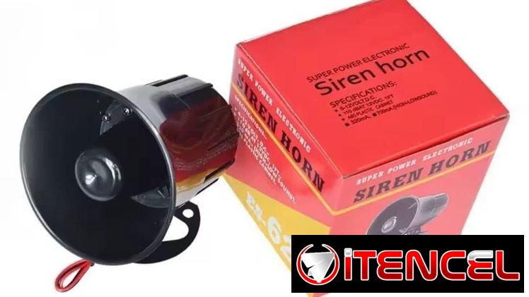 SIRENAS 12 VDC para ALARMAS – GPS y otros usos