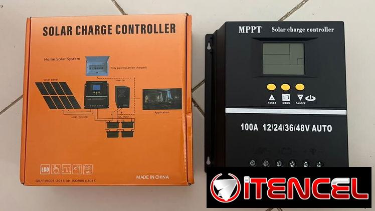 Controlador carga solar MPPT 100A