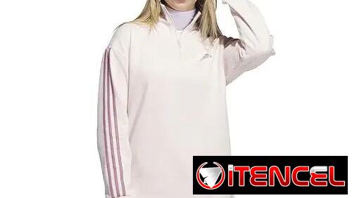 Abrigo Polerón Adidas 1/4 Zip Training – Mujer (Talla XL)
