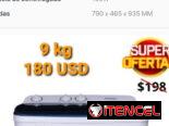 Lavadora 9 kg semiautomática