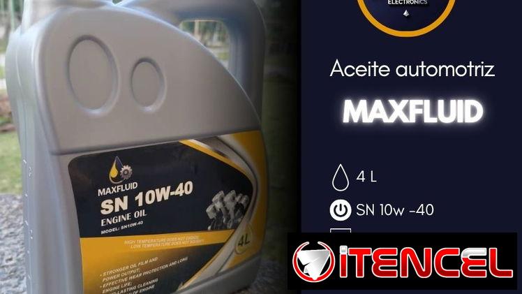 Aceite Automotriz Maxfluid SN 10W-40 – 4L ✔️ Lubricación confiable para motores modernos ✔️ Mejora el rendimiento y prot