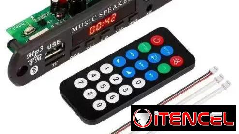 placa decodificadora USB AUX TF FM Radio Bluetooth 5,0