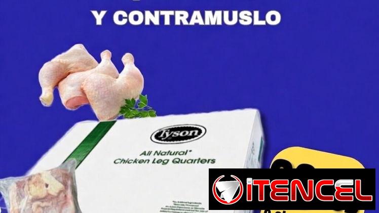 : CAJA DE POLLO 33 LIBRAS DE PAQUETES MUSLO  CONTRAMUSLO (33 LBS) 🍗 29 USD ​