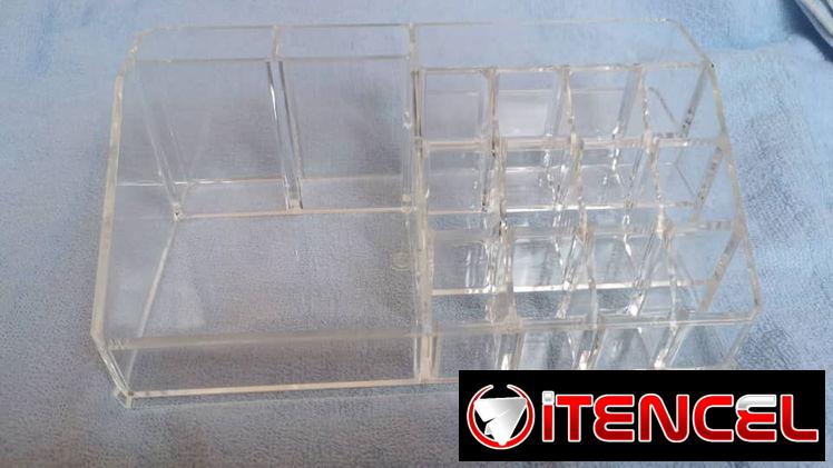 Organizador de cosméticos transparentes