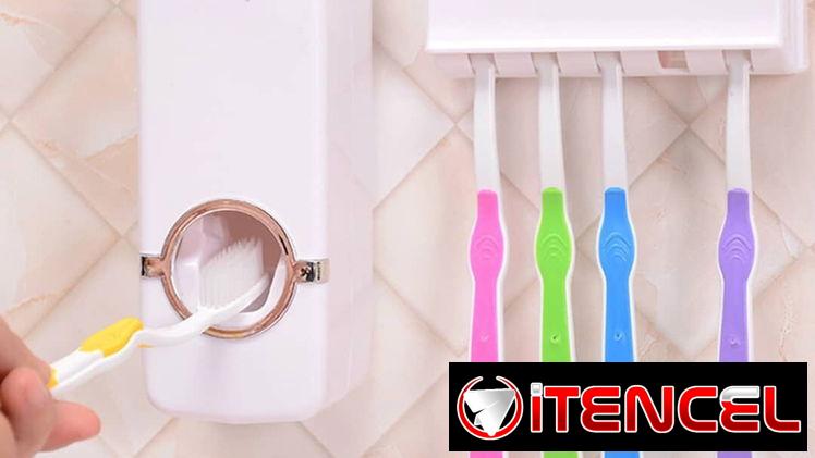 Dispensadores de pasta con porta cepillos