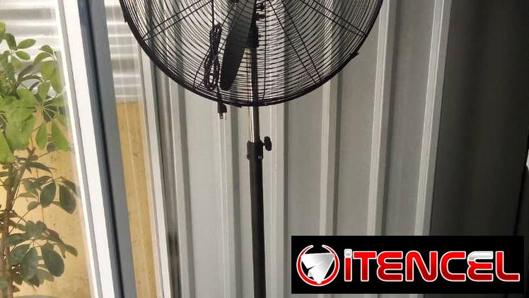 VENTILADOR INDUSTRIAL PEDESTAL 24p marca Jinghan 130W, Tres velocidades 3 ASPAS Precio $190 USD  Transporte incluido