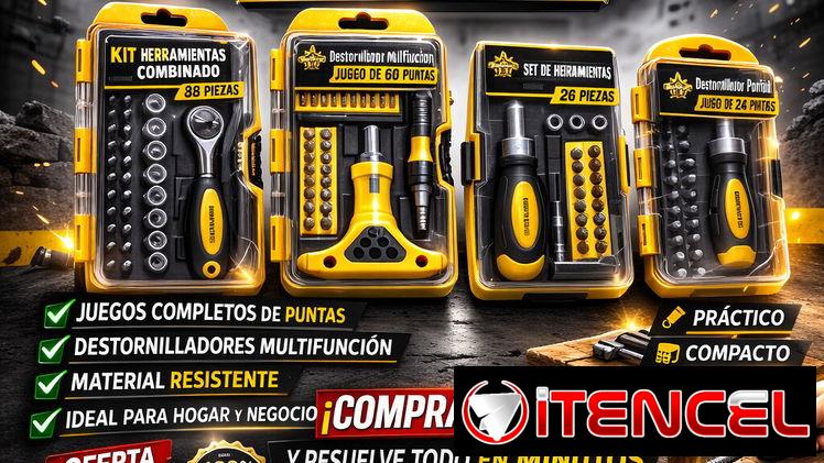 🧰SET DE DESTORNILLADORES Y CUBOS ,VARIADOS PARA TODAS LAS NECESIDADES//59757936