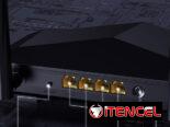 Tenda N300 Router WIFI inalámbrico con antena de alta potencia 5dBi (F3), Negro