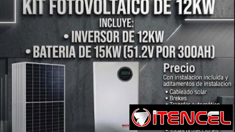 Kit solar 12kw