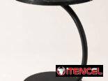 Mesa auxiliar estilo mármol