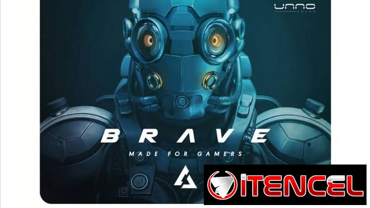 Mouse Pad Gamer Unno Tekno Brave Grande Antideslizante Precisión Baja Fricción Alfombrilla Gaming Oversize