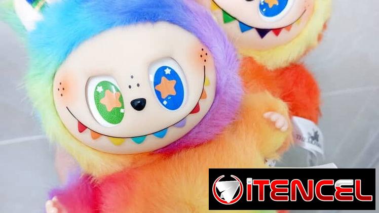 LABUBU LLAVERO ARCOÍRIS OJOS DE ESTRELLAS🌈 🤩
