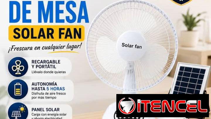 Ventilador recargable de mesa