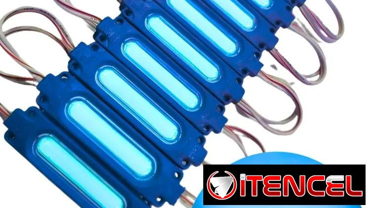 Válvulas led azules o rojas