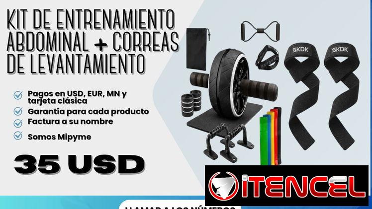 ✅ Kit de entrenamiento abdominal multifuncional ✅ Correas de levantamiento para mayor agarre y seguridad  💲 Precio: 35