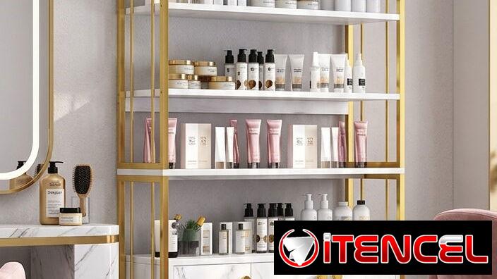 🚧 ESTANTE PARA SALÓN DE BELLEZA 80 x 24 x 180 cm 🚧