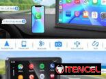 Estéreo portátil inalámbrico para automóvil Apple Carplay inalámbrico Android Auto, 7 pulgadas