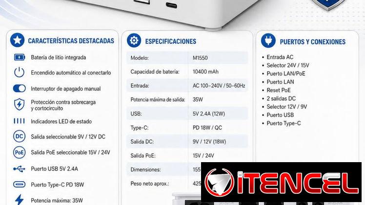 MINI UPS M1550 — Solo $35 USD vpt