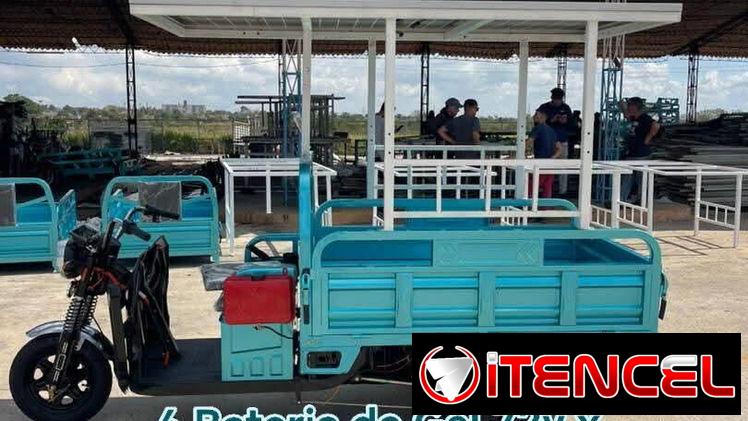 Triciclo jinpeng porto bello con panel solar y extensor de rango (lis)